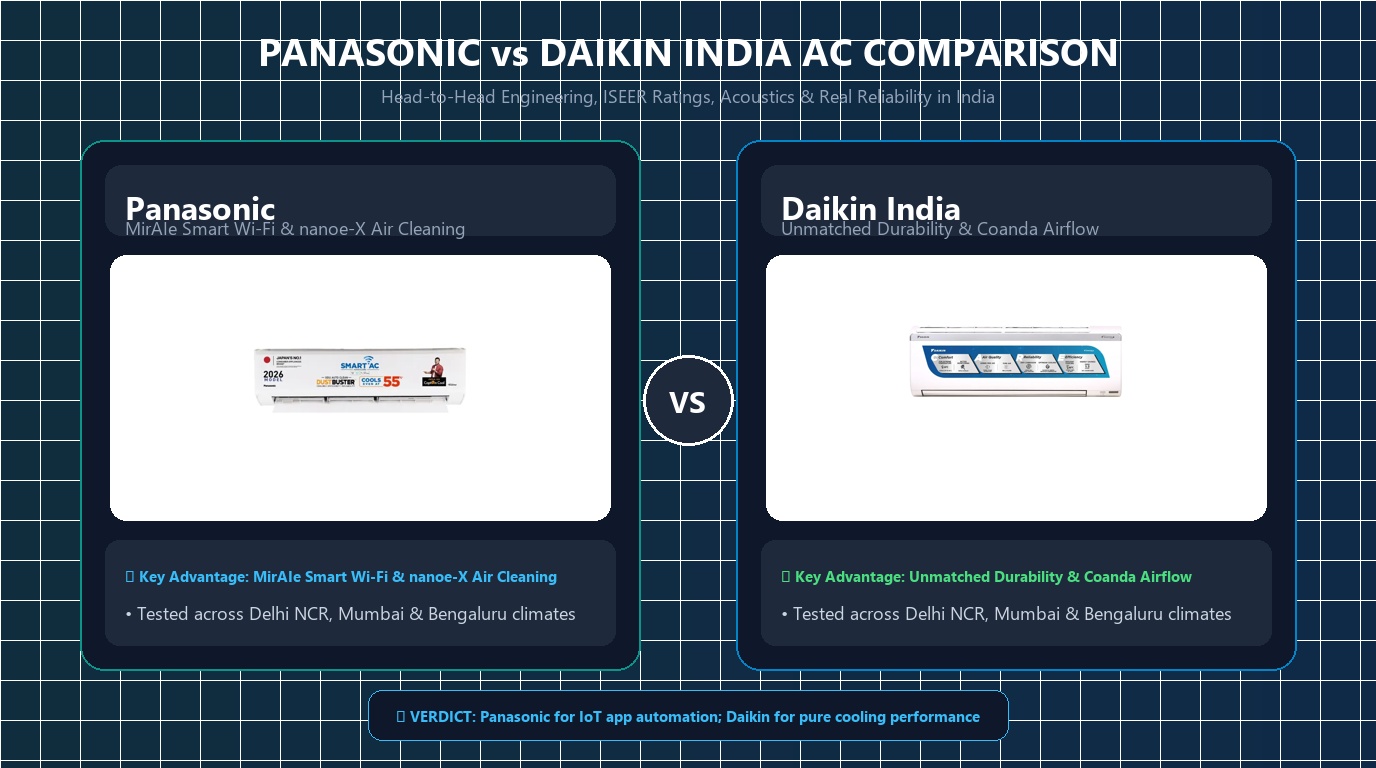 Panasonic vs Daikin AC Comparison 2026